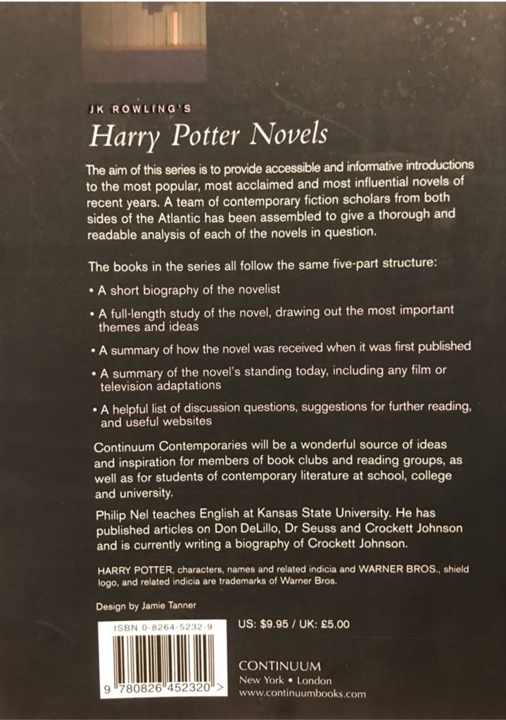 Harry Potter Novels - Philip Nel (Continuum International Publishing Group - Paperback) book collectible [Barcode 9780826452320] - Main Image 2