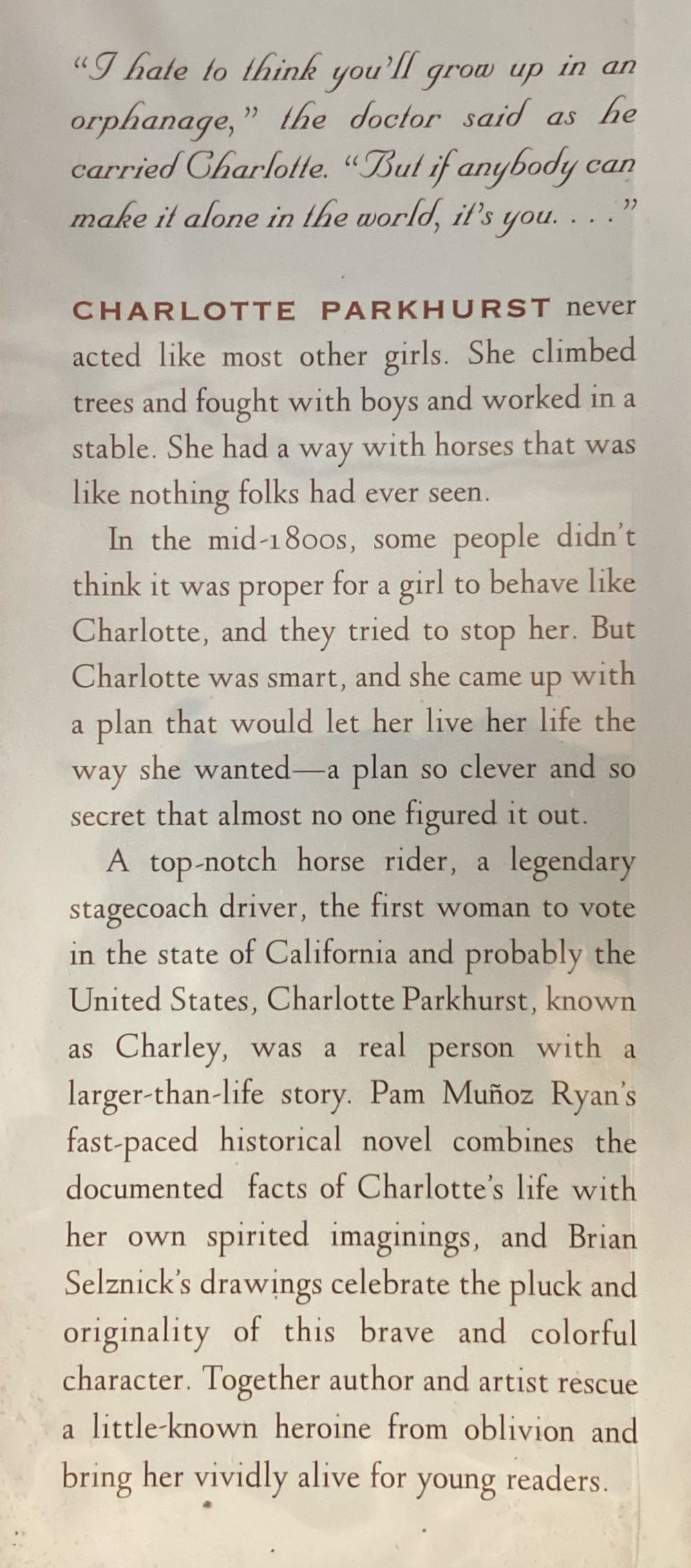 Riding Freedom - Pam Munoz Ryan (Scholastic - Hardcover) book collectible [Barcode 9780590957663] - Main Image 3