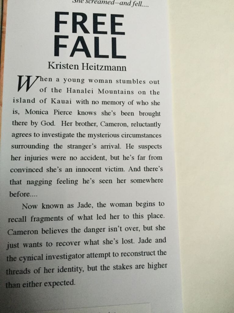 Freefall - Kristen Heitzmann (Hardcover) book collectible [Barcode 9780739476833] - Main Image 2