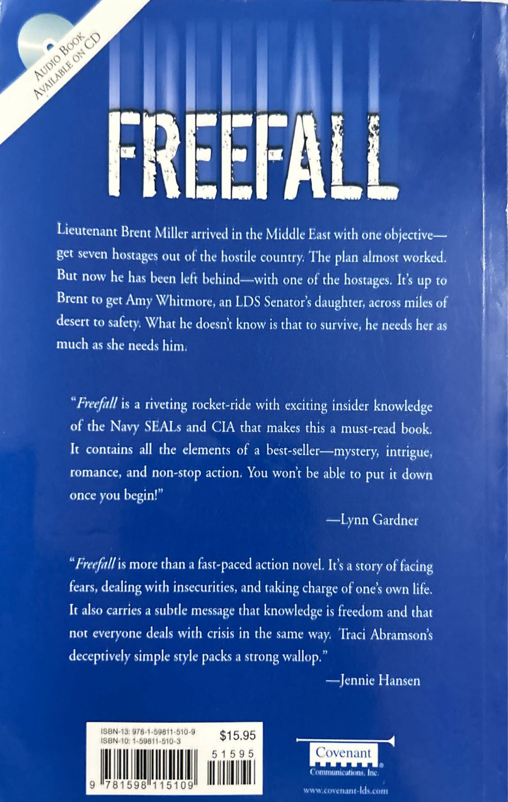 (The Saint Squad) 1: Freefall - Traci Hunter Abramson (Covenant Communications - Paperback) book collectible [Barcode 9781598115109] - Main Image 2