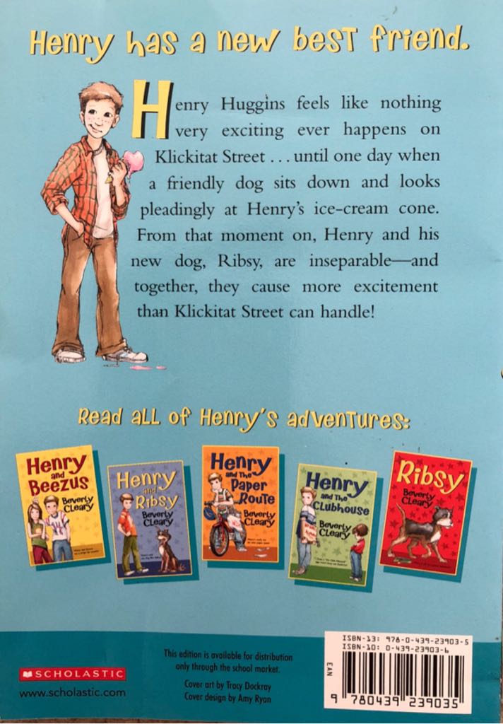 Henry Huggins - Beverly Cleary (A Scholastic Press - Paperback) book collectible [Barcode 9780439239035] - Main Image 2