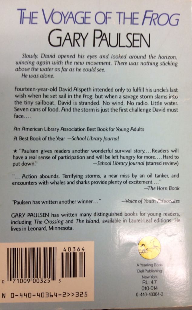 The Voyage Of The Frog  book collectible - Main Image 2