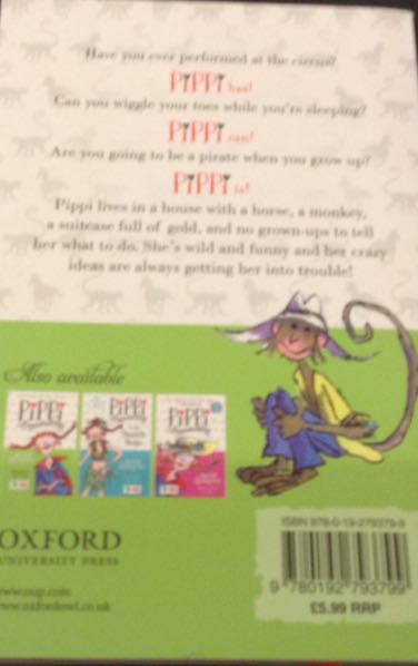 Pippi 01: Pippi Longstocking - Tony Ross (Oxford University Press - Paperback) book collectible [Barcode 9780192793799] - Main Image 2