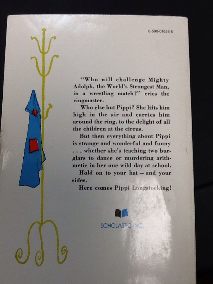 Pippi Longstocking - Astrid Lindgren (Scholastic Inc - Paperback) book collectible [Barcode 9780590016551] - Main Image 2