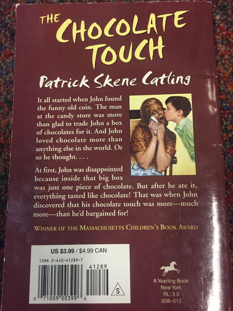 The Chocolate Touch - Patrick Skene Catling (Laurel Leaf) book collectible [Barcode 9780440412892] - Main Image 2