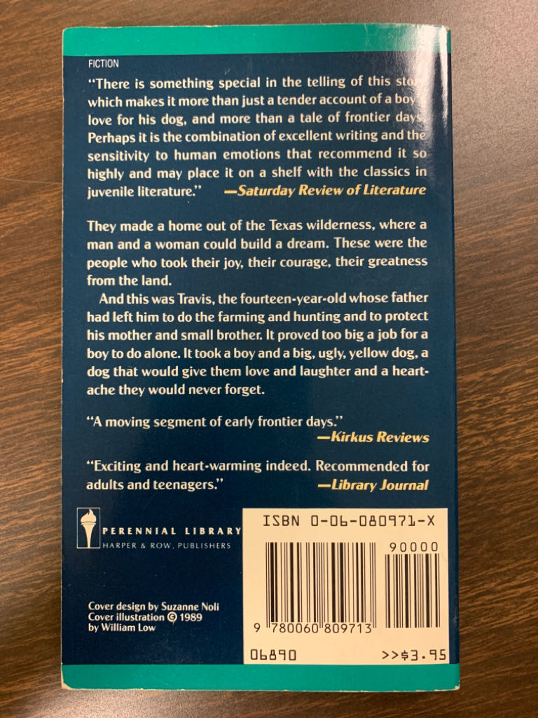 Old Yeller - Fred Gipson (Harpercollins Childrens Books) book collectible [Barcode 9780060809713] - Main Image 2