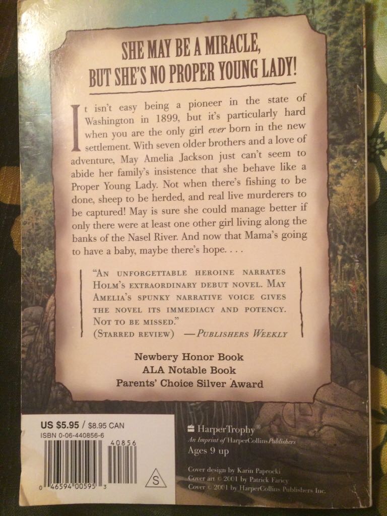 Our Only May Amelia - Jennifer L. Holm (Scholastic, Inc. - Paperback) book collectible [Barcode 9780064408561] - Main Image 2