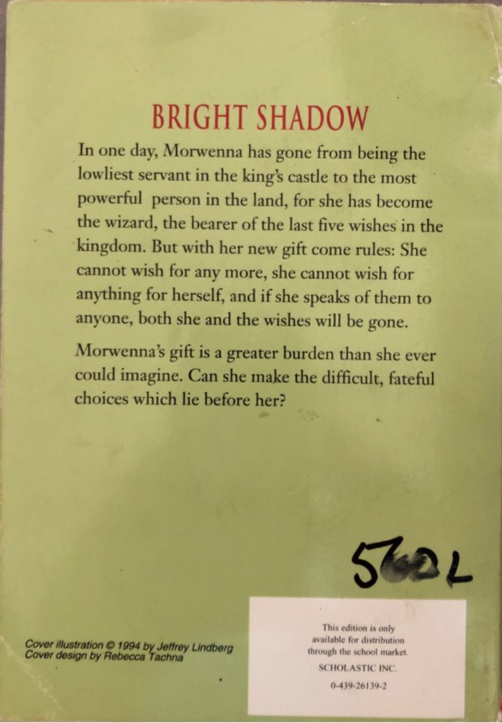 Bright Shadow - Avi (- Paperback) book collectible [Barcode 9780439261395] - Main Image 2