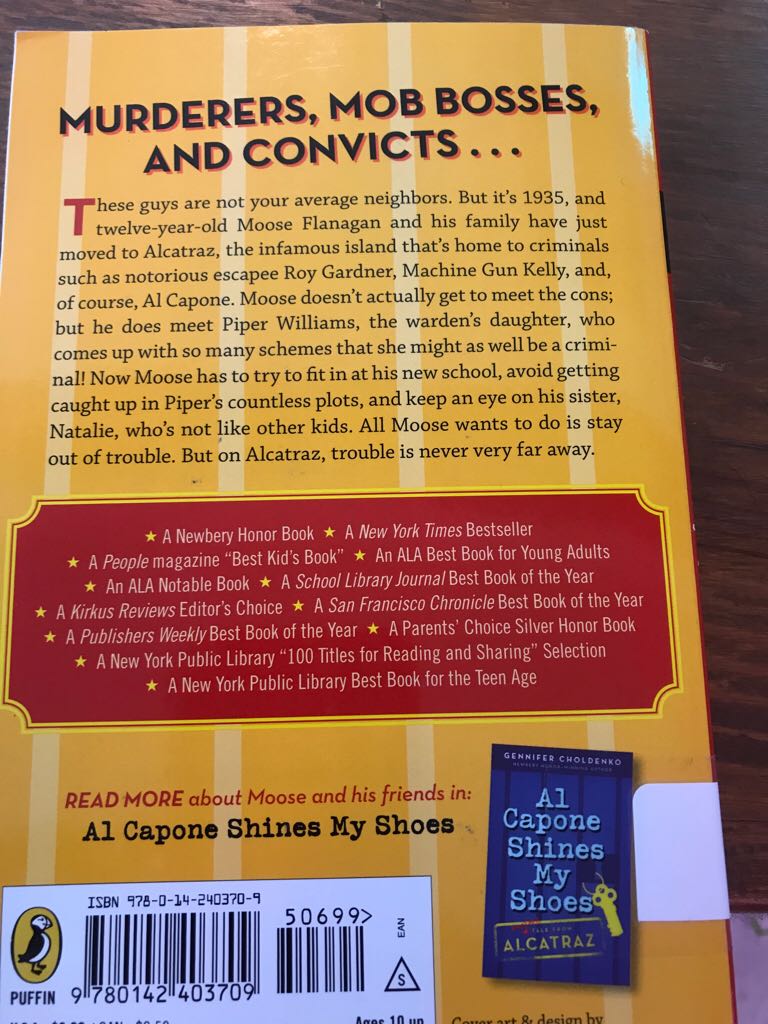 Al Capone Does My Shirts - Gennifer Choldenko (Puffin - Paperback) book collectible [Barcode 9780142403709] - Main Image 2