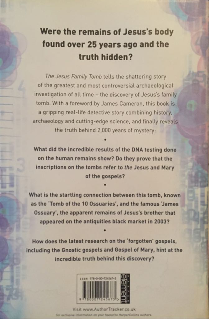 Jesus Family Tomb, The - Simcha Jacobovici (HarperElement - Hardcover) book collectible [Barcode 9780007245673] - Main Image 2