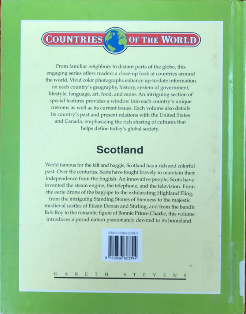 Scotland - Fodor (Gareth Stevens Pub - Hardcover) book collectible [Barcode 9780836823394] - Main Image 2