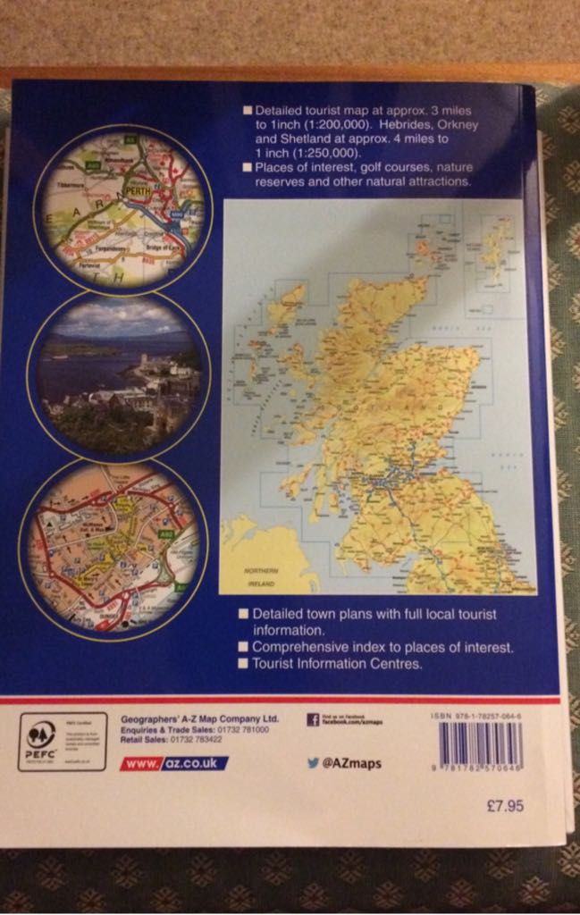 Scotland - Fodor (A-Z PREMIER STREET MAPS - Paperback) book collectible [Barcode 9781782570646] - Main Image 2