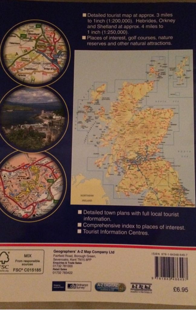 Scotland - Fodor (Geographers’ A-Z Map Company Limited) book collectible [Barcode 9781843486497] - Main Image 2