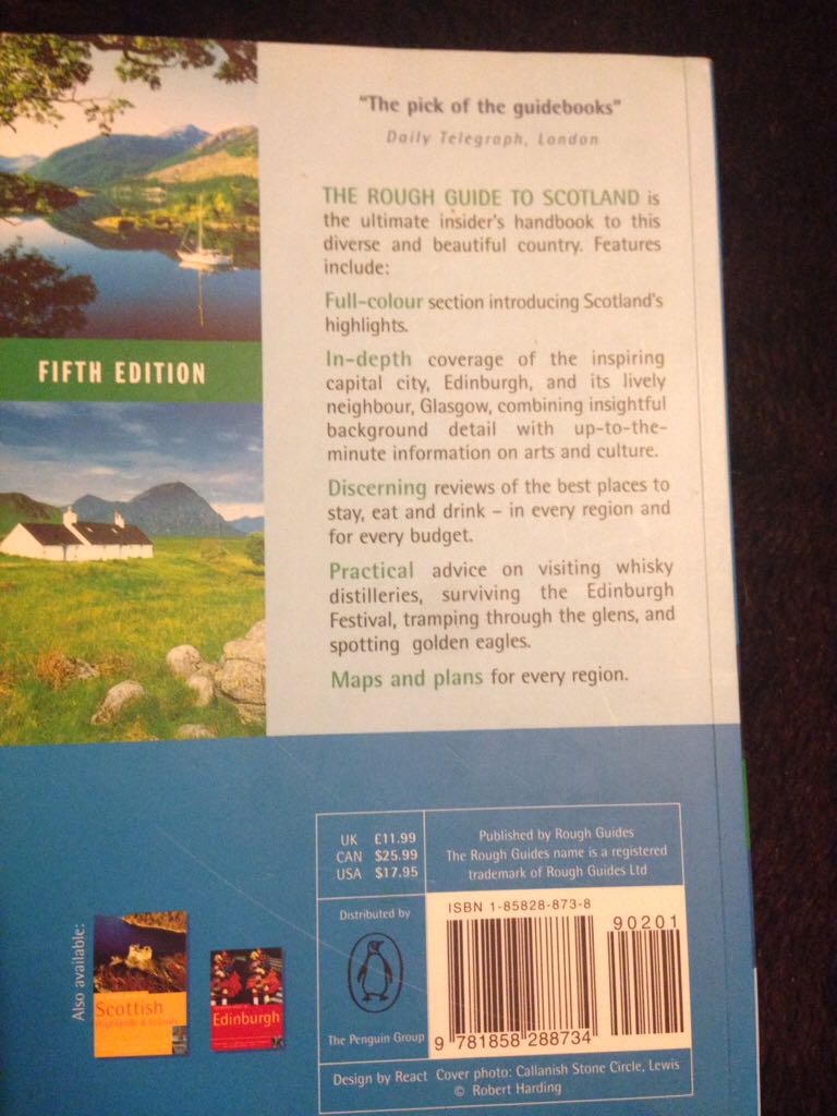 Scotland - Fodor (Rough Guides Limited) book collectible [Barcode 9781858288734] - Main Image 2