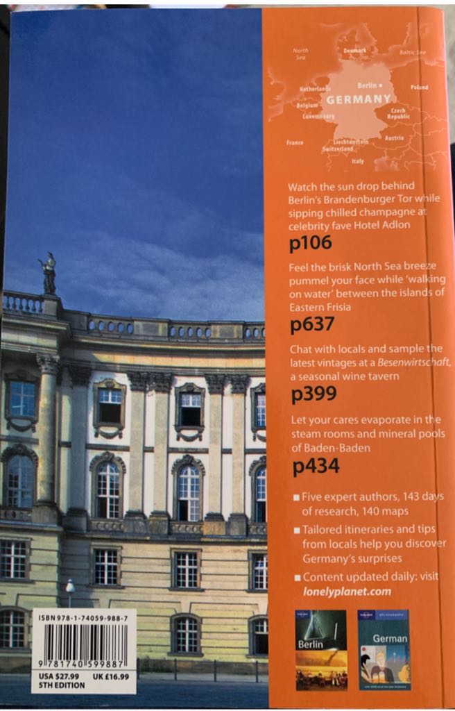 Germany - Susan McKay (Lonely Planet) book collectible [Barcode 9781740599887] - Main Image 2
