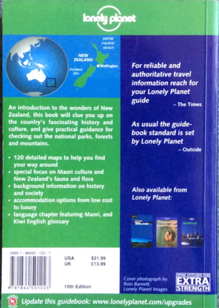 New Zealand - Ercelawn, Ayesha (Lonely Planet Publications) book collectible - Main Image 2