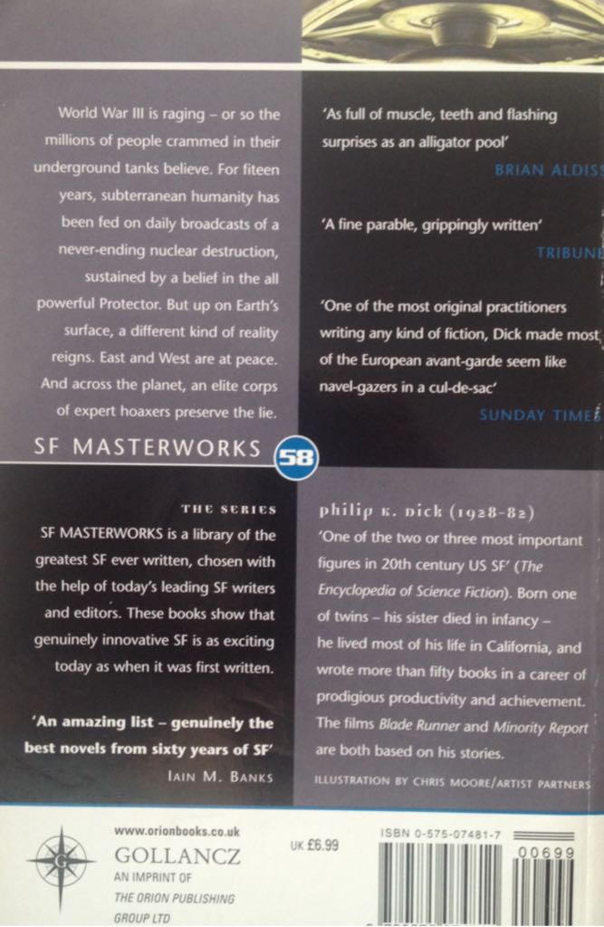 The Penultimate Truth - Philip K. Dick (Gollancz Books - Paperback) book collectible [Barcode 9780575074811] - Main Image 2