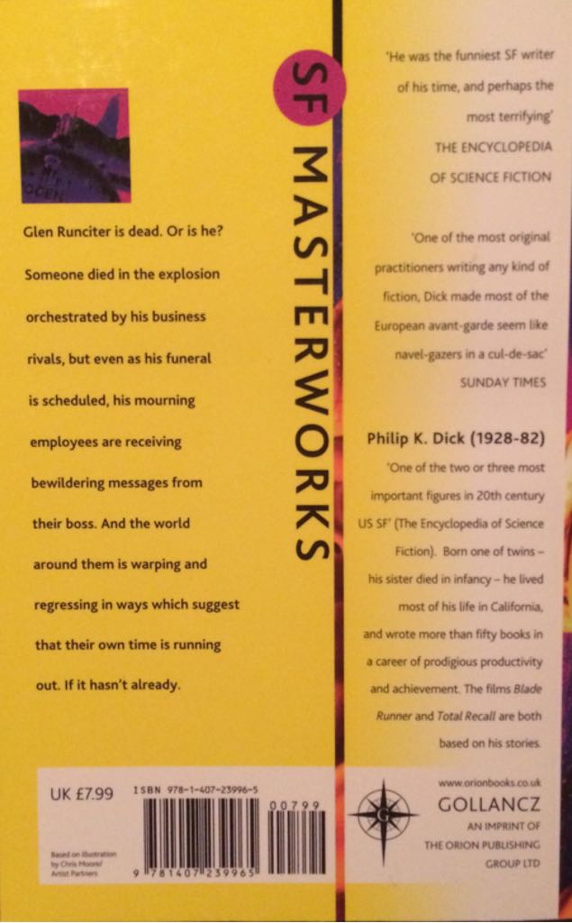 Ubik - Philip K. Dick (Gollancz Books - Paperback) book collectible [Barcode 9781407239965] - Main Image 2
