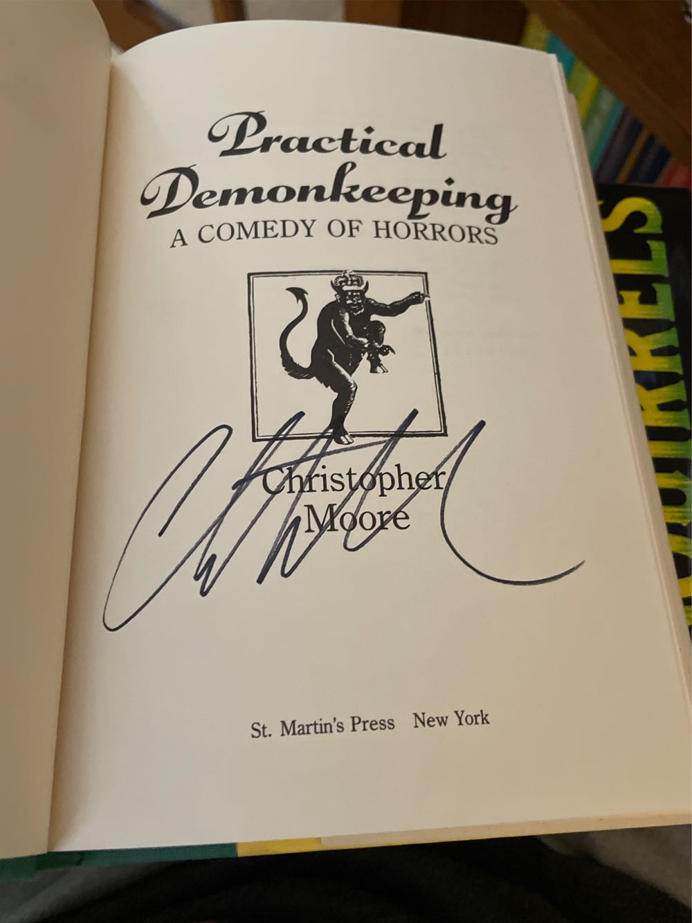 Practical Demonkeeping - Christopher Moore (Hardcover) book collectible [Barcode 9780312071707] - Main Image 2