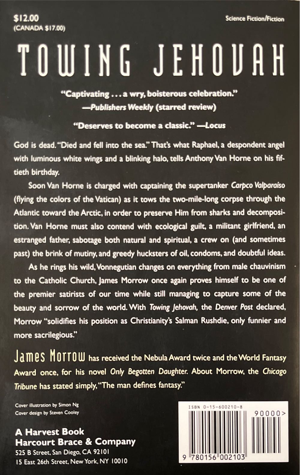 Towing Jehovah - James Morrow (Harcourt - Paperback) book collectible [Barcode 9780156002103] - Main Image 2