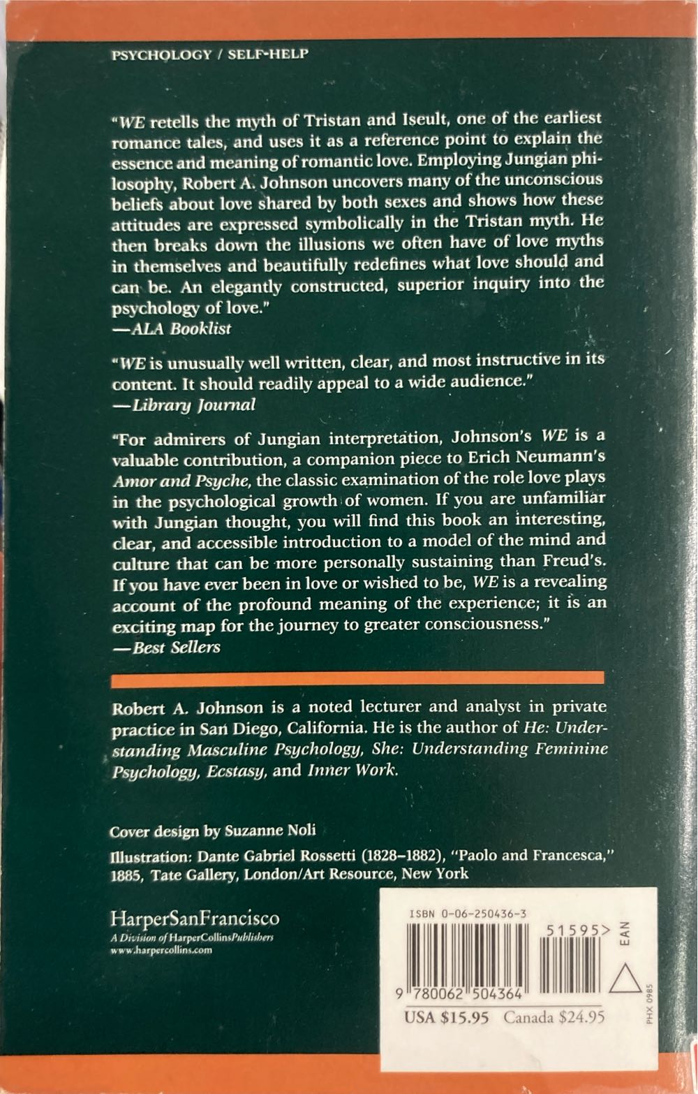 We - Robert A. Johnson (Harper Collins - Paperback) book collectible [Barcode 9780062504364] - Main Image 2