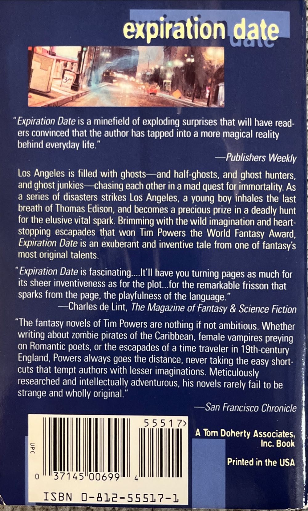 Expiration Date - Tim Powers (Tor - Paperback) book collectible [Barcode 9780812555172] - Main Image 2