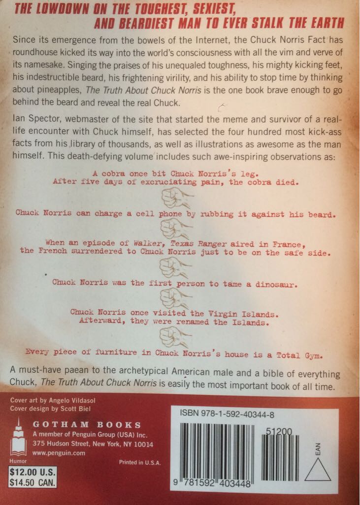 The Truth About Chuck Norris - Ian Spector (Gotham Books - Paperback) book collectible [Barcode 9781592403448] - Main Image 2