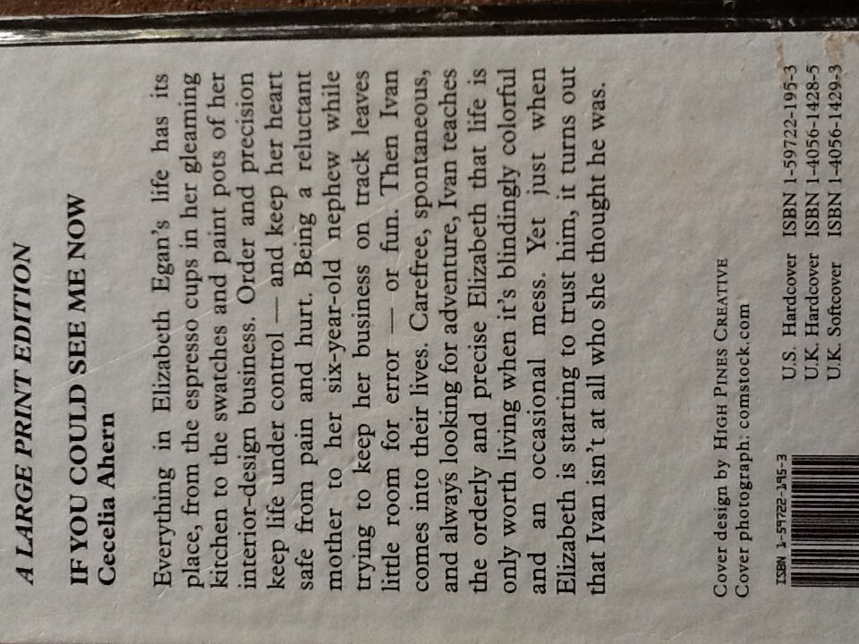 If You Could See Me Now  (Wheeler Pub Incorporated - Hardcover) book collectible [Barcode 9781597221955] - Main Image 2