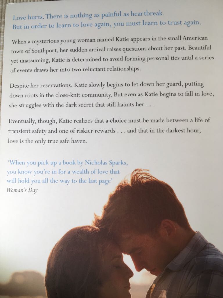 Safe Haven - Nicholas Sparks (Sphere - Paperback) book collectible [Barcode 9781847443236] - Main Image 2