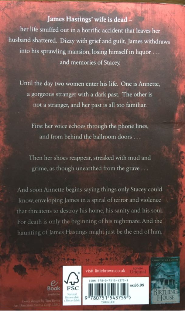 Haunting Of James Hastings, The - Christopher Ransom (Sphere - Paperback) book collectible [Barcode 9780751543759] - Main Image 2