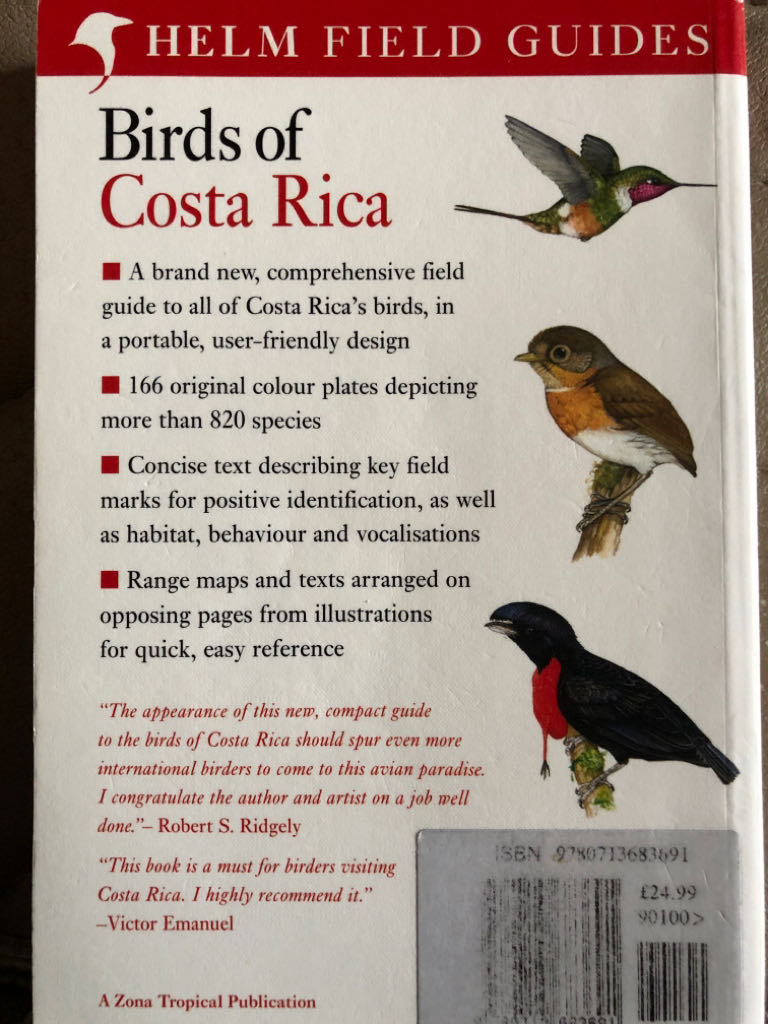 Birds Of Costa Rica - Robert Dean (Christopher Helm - Paperback) book collectible [Barcode 9780713683691] - Main Image 2
