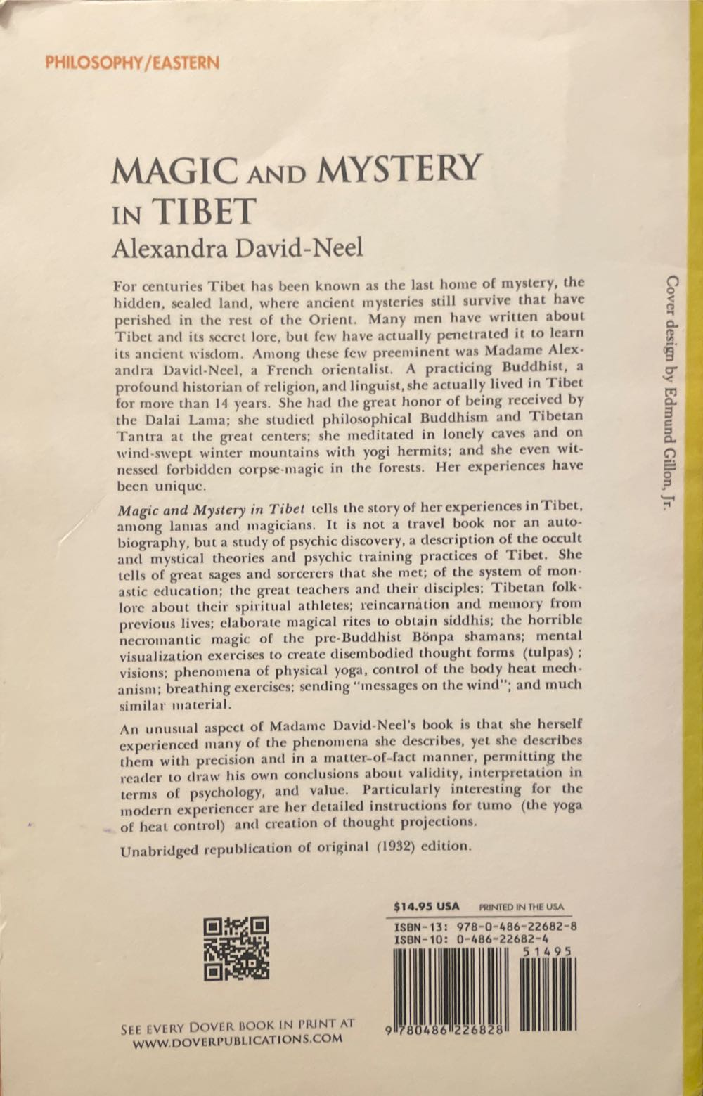 Magic and Mystery in Tibet - Alexandra David-Neel (Dover Pubns) book collectible [Barcode 9780486226828] - Main Image 2