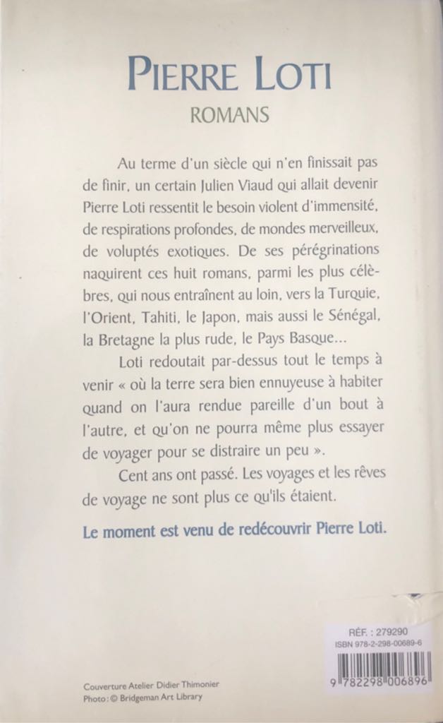 Romans - Pierre Loti (Éditions France Loisirs - Hardcover) book collectible [Barcode 9782298006896] - Main Image 2