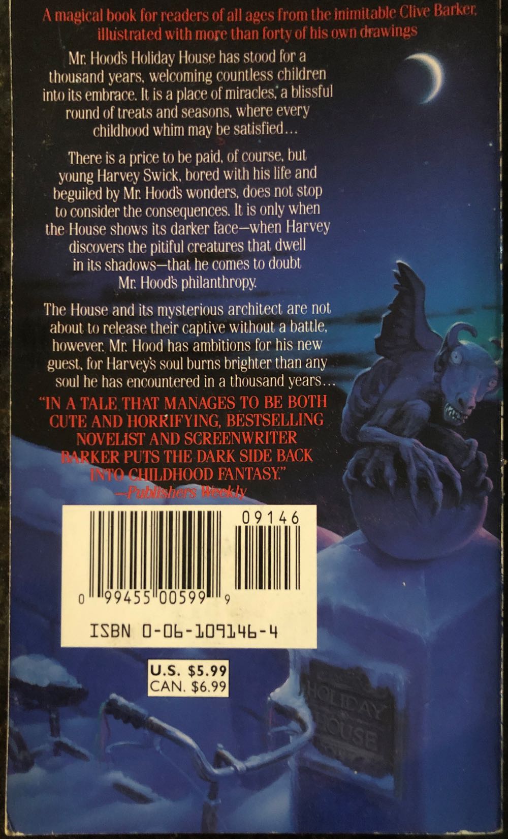 The Thief of Always - Clive Barker (HarperTorch - Paperback) book collectible [Barcode 9780061091469] - Main Image 2
