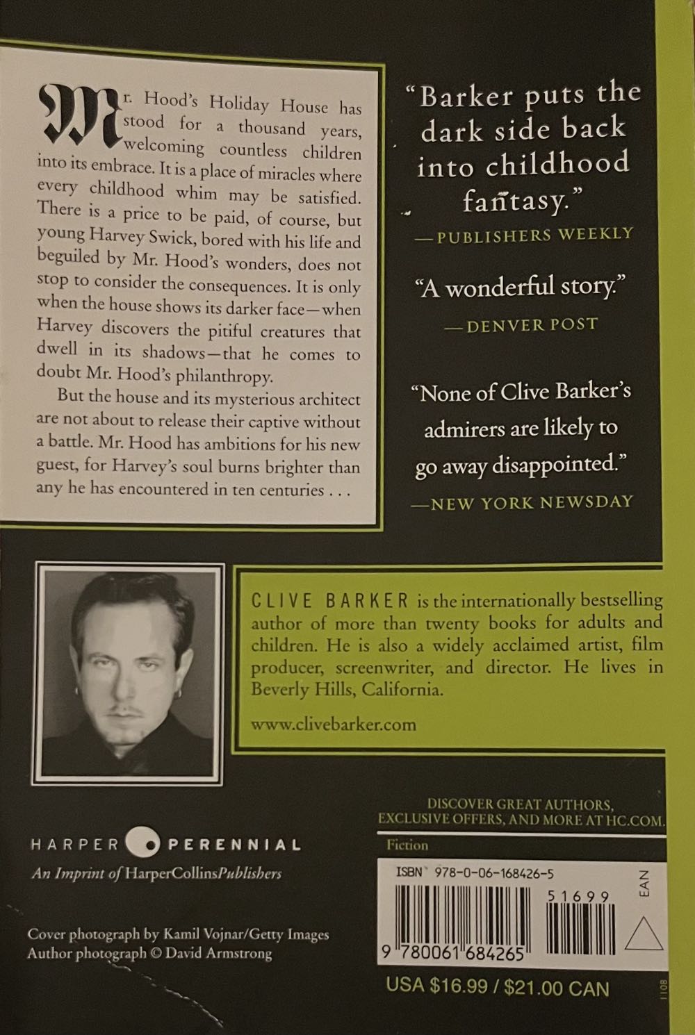 The Thief of Always - Clive Barker (Harper Perennial - Trade Paperback) book collectible [Barcode 9780061684265] - Main Image 2