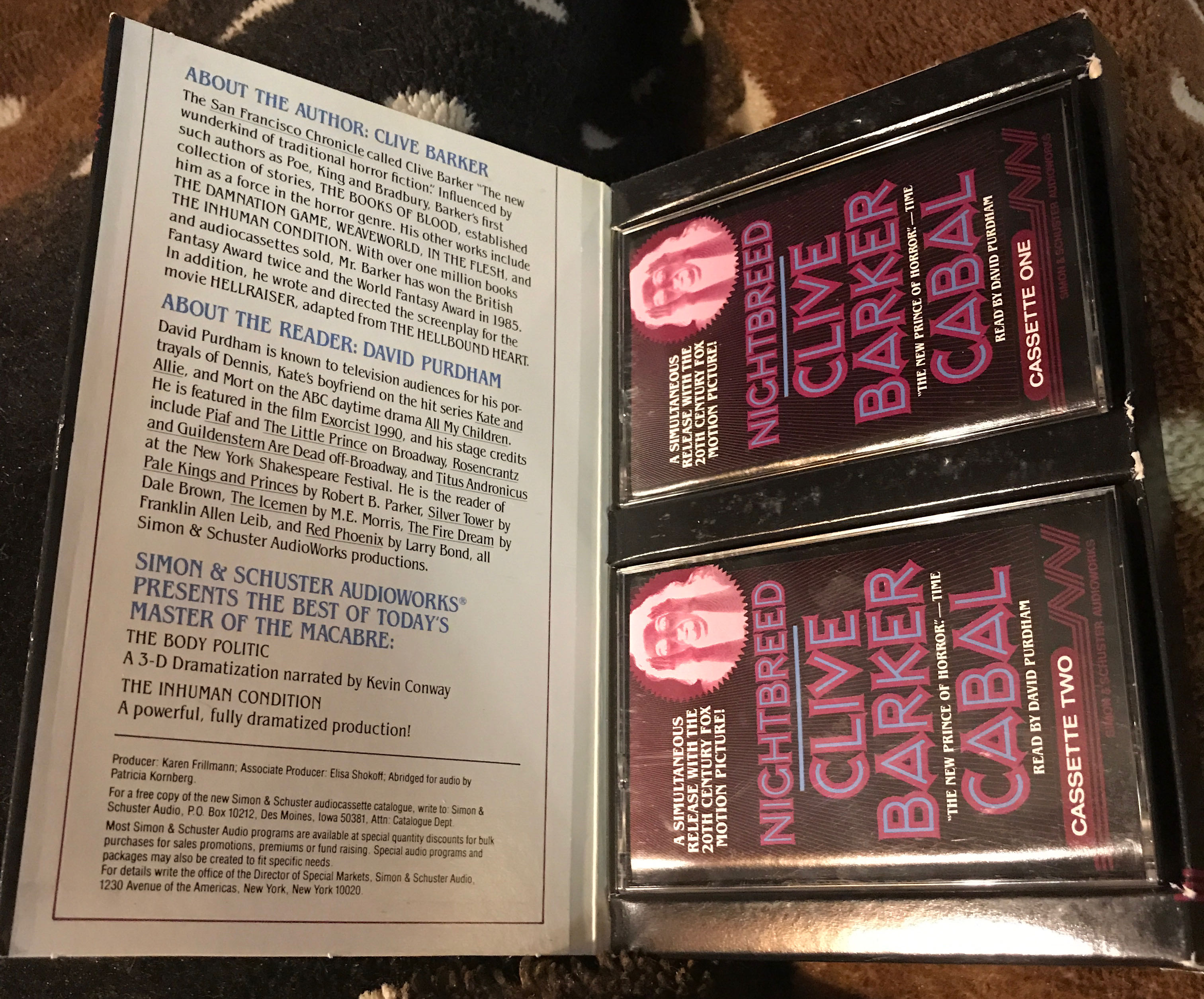 Cabal: The Nightbreed - Clive Barker (HarperCollins - Audiobook) book collectible [Barcode 0006176666] - Main Image 3