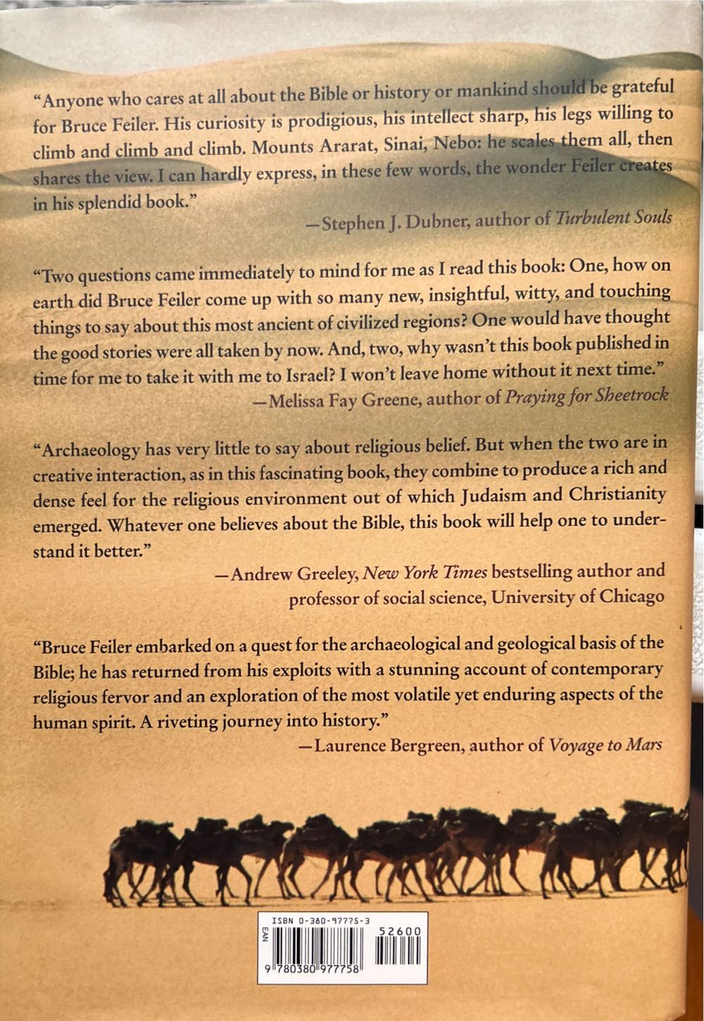 Walking The Bible: A Journey By Land Through The Five Books Of Moses - Bruce Feiler (William Morrow - Hardcover) book collectible [Barcode 9780380977758] - Main Image 2