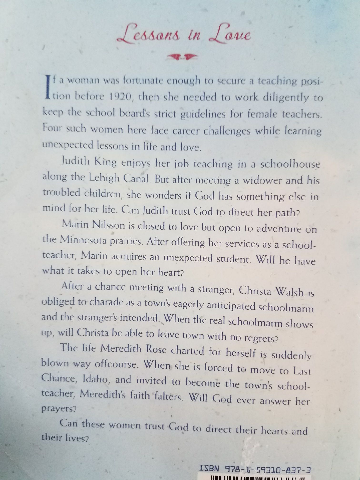 Schoolhouse Brides - Yvonne Lehman (Barbour - Paperback) book collectible [Barcode 9781593108373] - Main Image 2