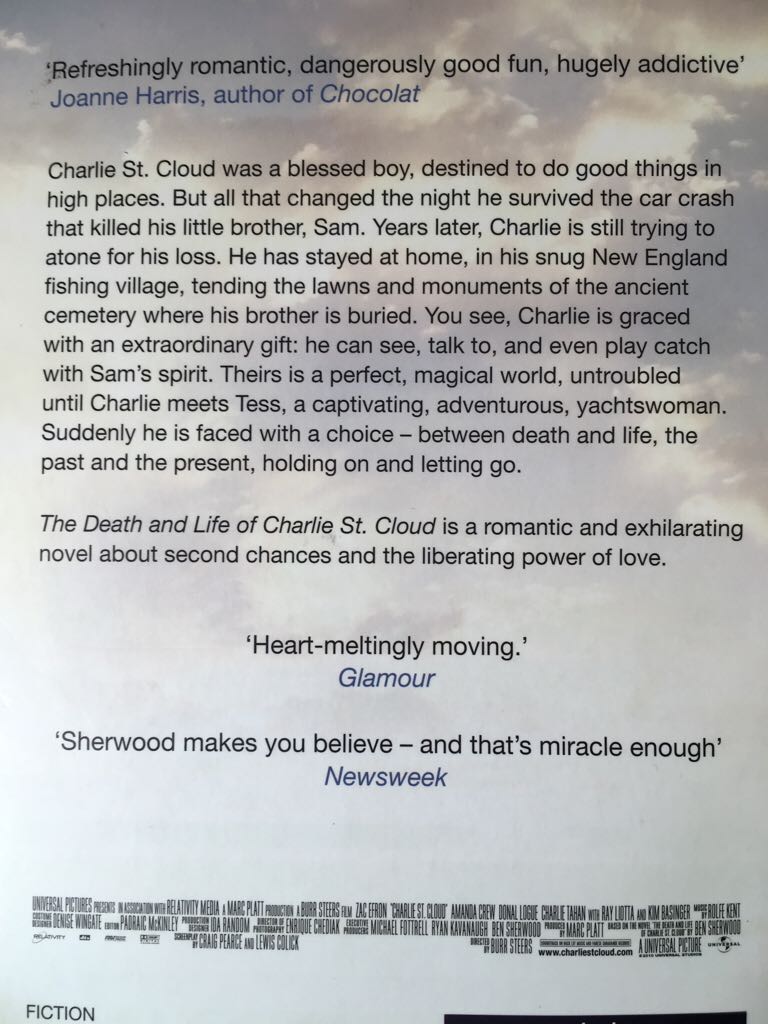 Death And Life Of Charlie St Cloud, The - Ben Sherwood (Picador - Paperback) book collectible [Barcode 9780330519663] - Main Image 2