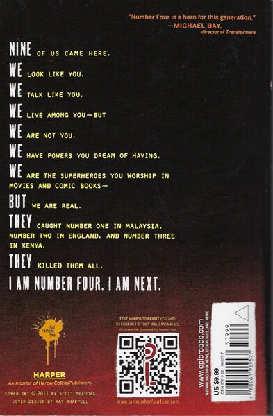I Am Number Four - Pittacus Lore (Harpercollins Childrens Books - Paperback) book collectible [Barcode 9780061969577] - Main Image 2