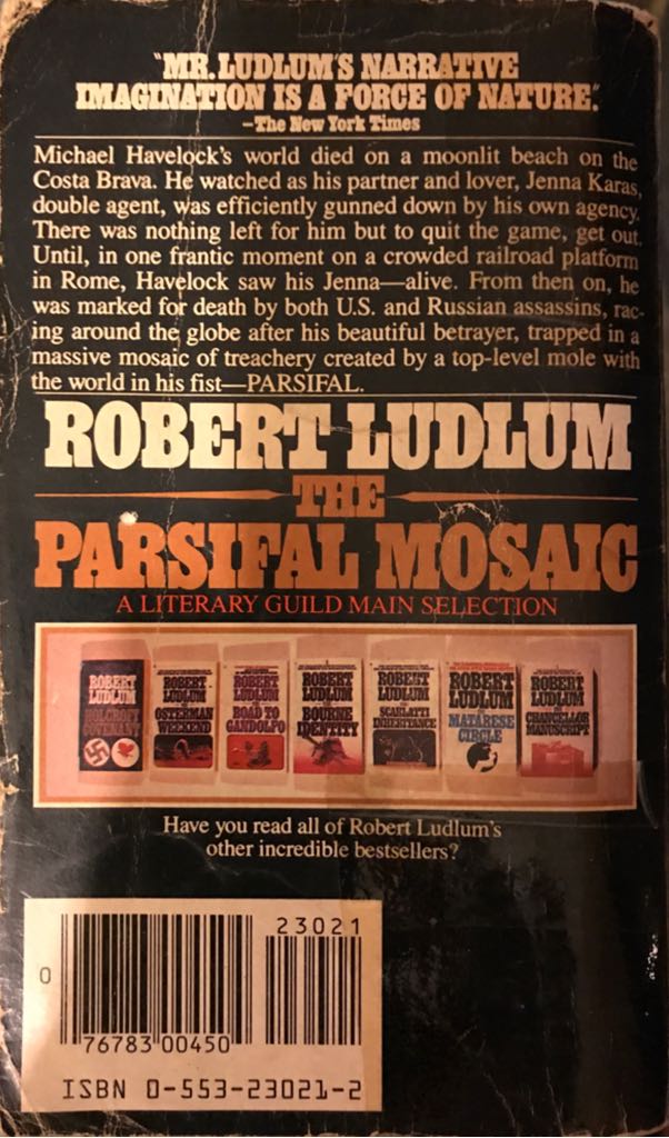 The Parsifal Mosaic - Robert Ludlum (Bantam Books - Paperback) book collectible [Barcode 9780553230215] - Main Image 2