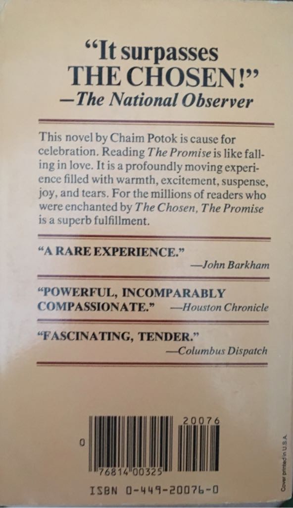 The Promise  (Paperback) book collectible - Main Image 2