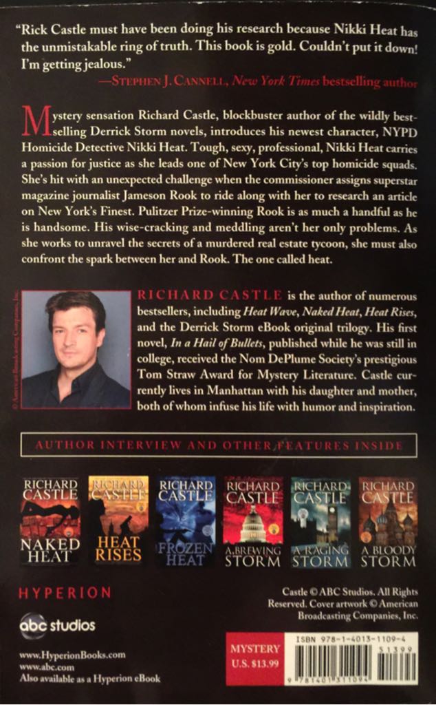 Heat Wave - Richard Castle (Hyperion - Audiobook) book collectible [Barcode 9781401311094] - Main Image 2