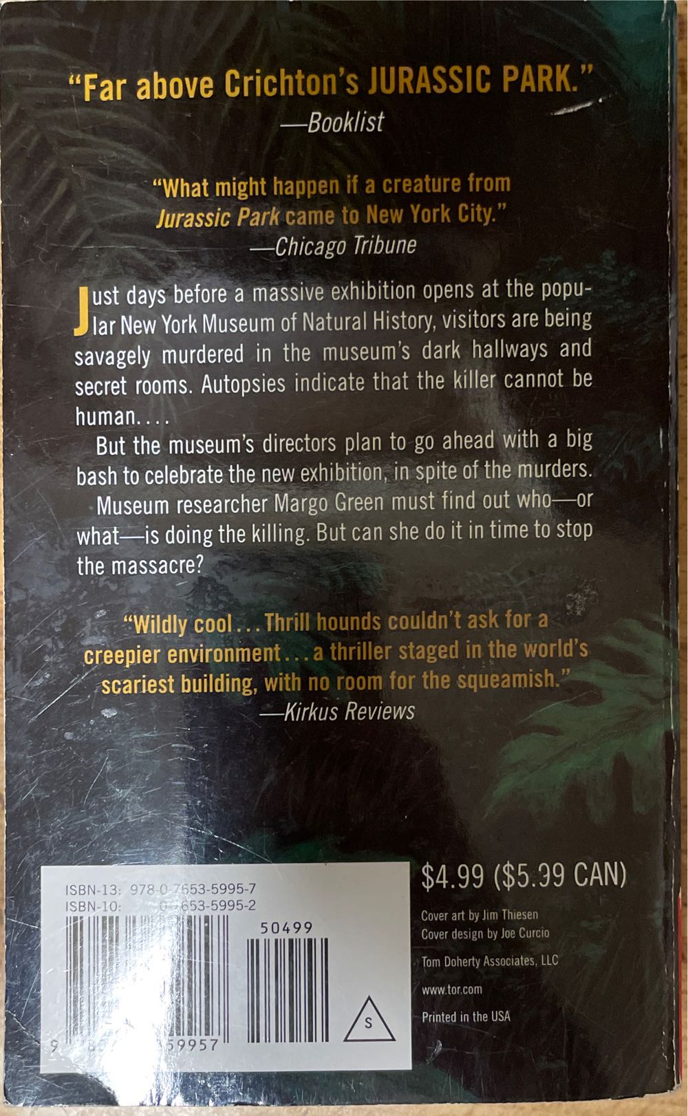 Relic - Preston & Child (Macmillan - Paperback) book collectible [Barcode 9780765359957] - Main Image 2