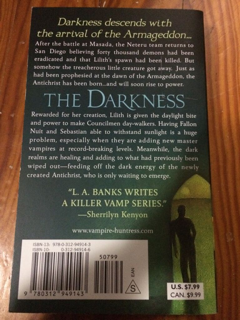 The Darkness - L. A. Banks (Paperback) book collectible - Main Image 2