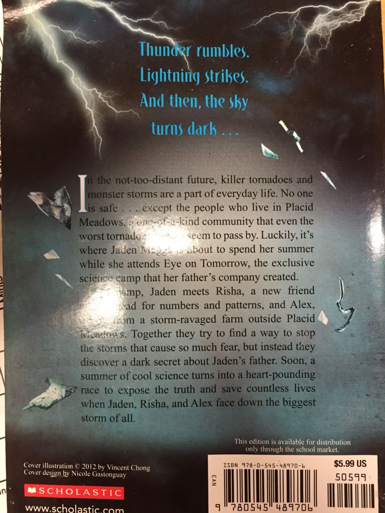 Eye Of The Storm - Kate Messner (- Paperback) book collectible [Barcode 9780545489706] - Main Image 2