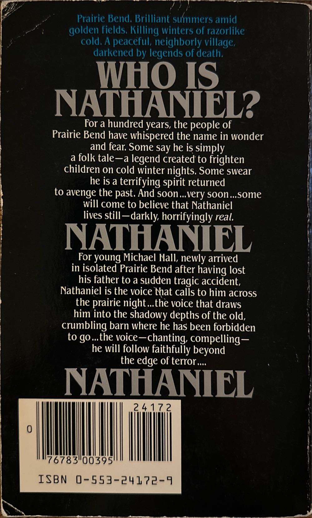 Nathaniel - John Saul (Bantam - Paperback) book collectible [Barcode 9780553241723] - Main Image 2