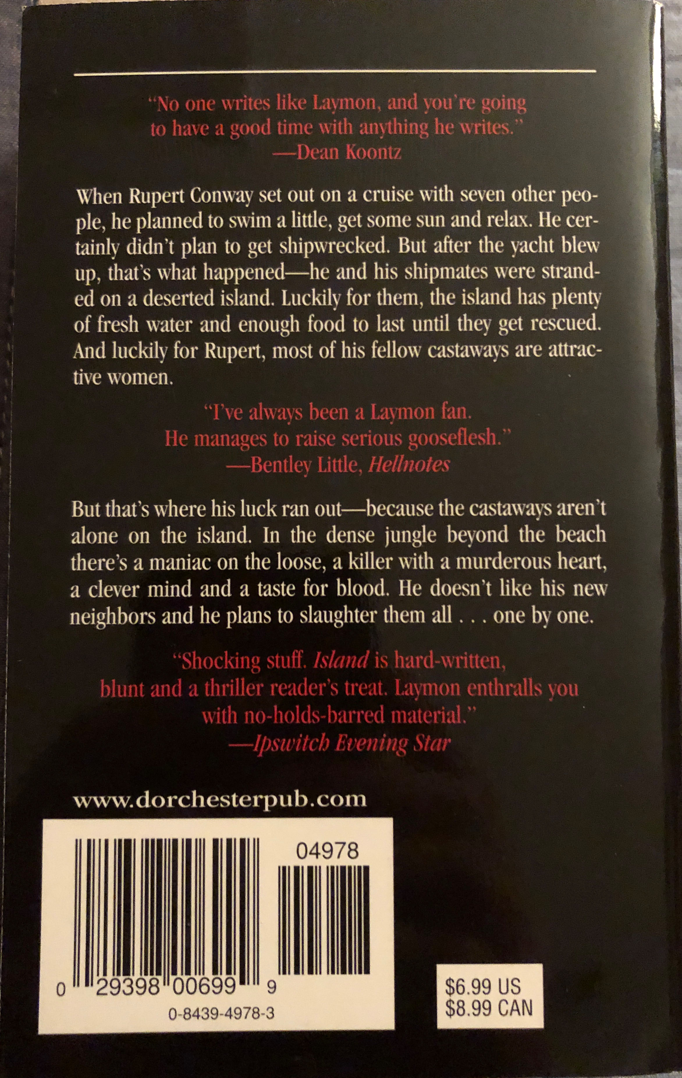 Island - Richard Laymon (Leisure - Paperback) book collectible [Barcode 9780843949780] - Main Image 2