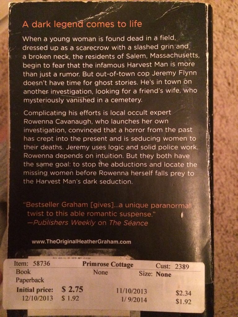 Deadly Harvest - Heather Graham (Mira) book collectible - Main Image 2