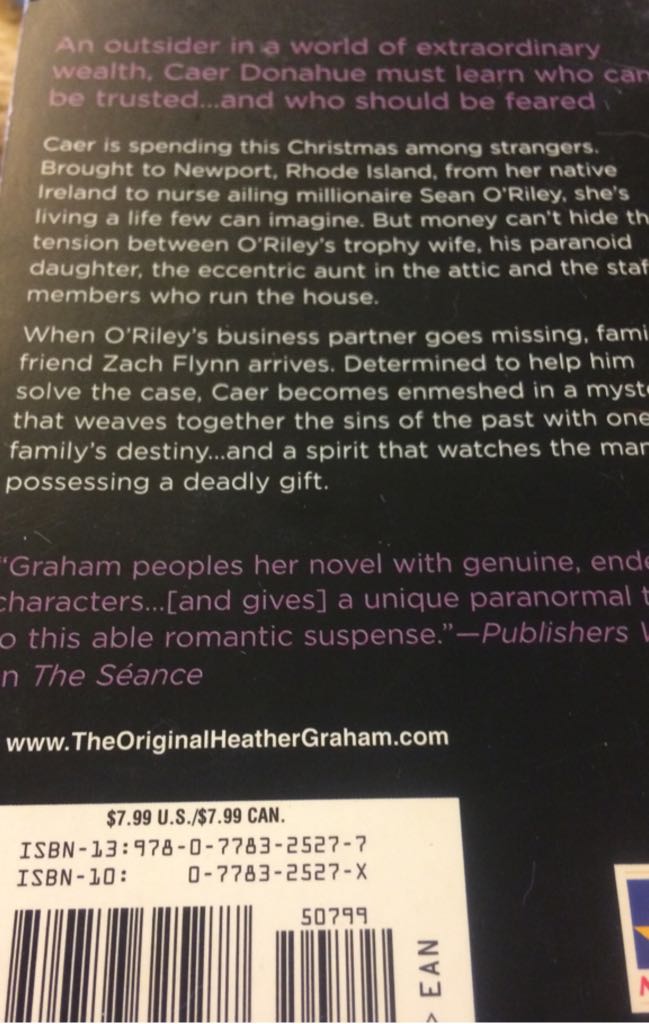 Deadly Gift - Heather Graham (Mira Books - Paperback) book collectible [Barcode 9780778325277] - Main Image 2